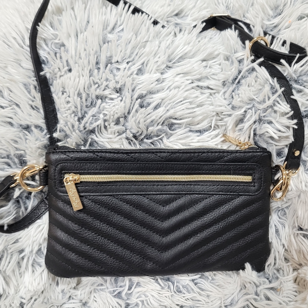 Itzy Ritzy Boss Pouch Wallet Belt Bag and Clutch - Jetsetter Black